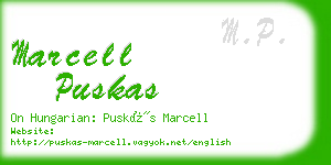 marcell puskas business card